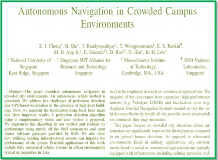 Autonomous Navigation in Crowded Campus Environments